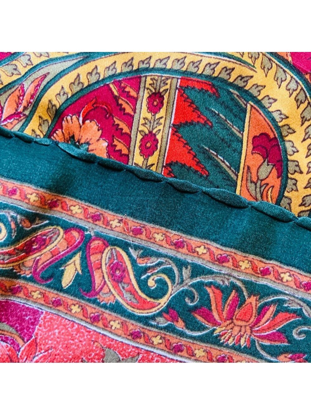 Silk Scarf, Beautiful, Multicolor - Picture 5 of 9